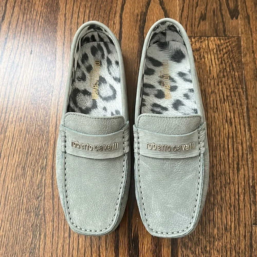 Roberto Cavalli Suede Loafers Size 36